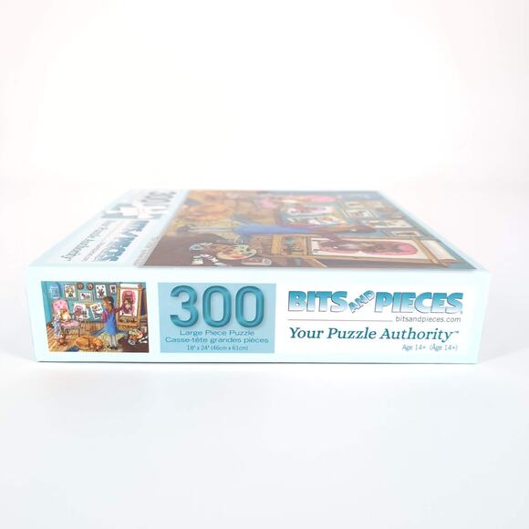 Bits and Pieces 300 Large Piece "The Artist" by Brooke Faulder Jigsaw Puzzle GUC - Picture 7 of 13